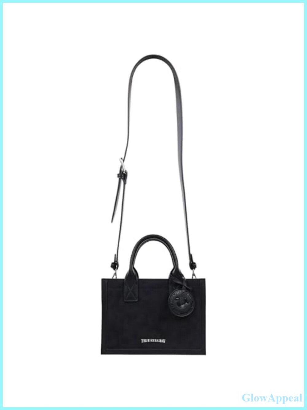 Structured Suede Tote Bag with Adjustable Strap & Magnetic Snap